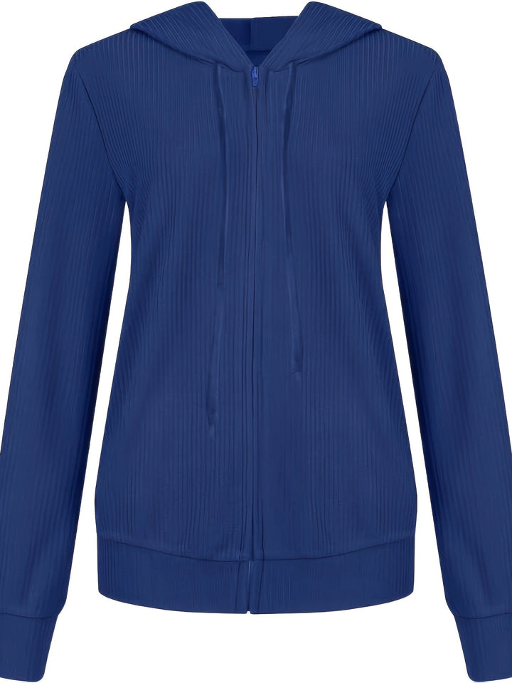 SIENNA | WOMEN’S RIBBED ZIP-UP HOODIE