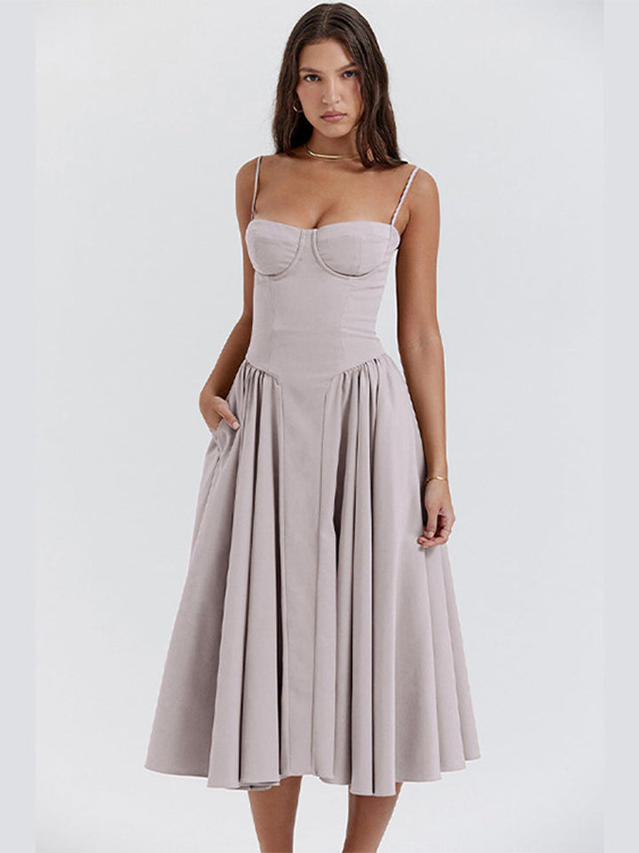 EMILIA | VINTAGE-INSPIRED TANK MAXI DRESS