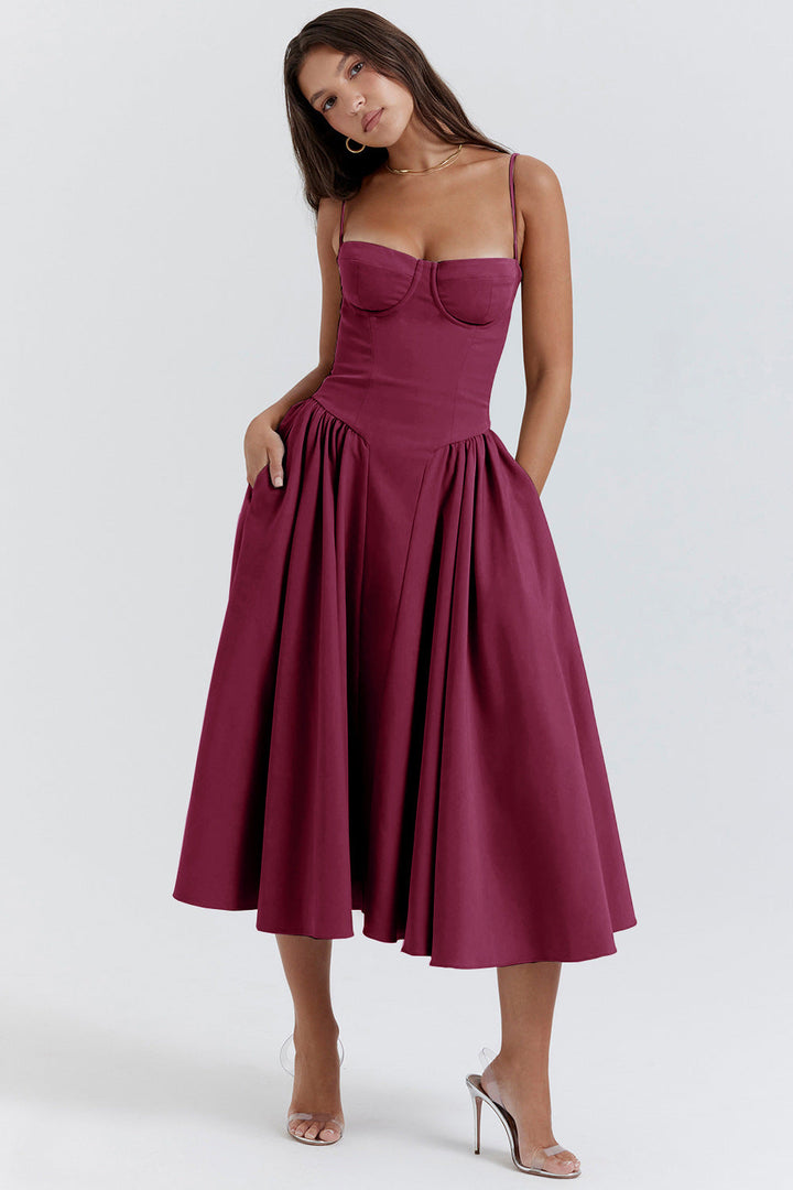 EMILIA | VINTAGE-INSPIRED TANK MAXI DRESS