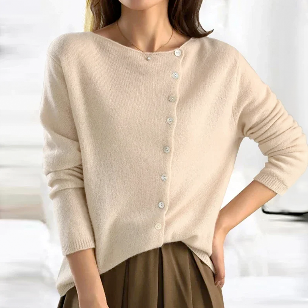 LOUISE | WOMEN’S SOFT KNIT WOOL SWEATER CARDIGAN