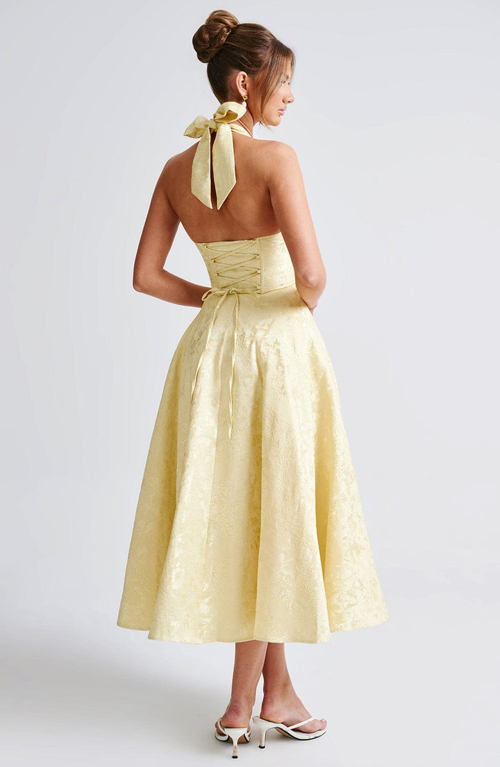 OPHELIA | CHIC V-NECK BACKLESS DRESS