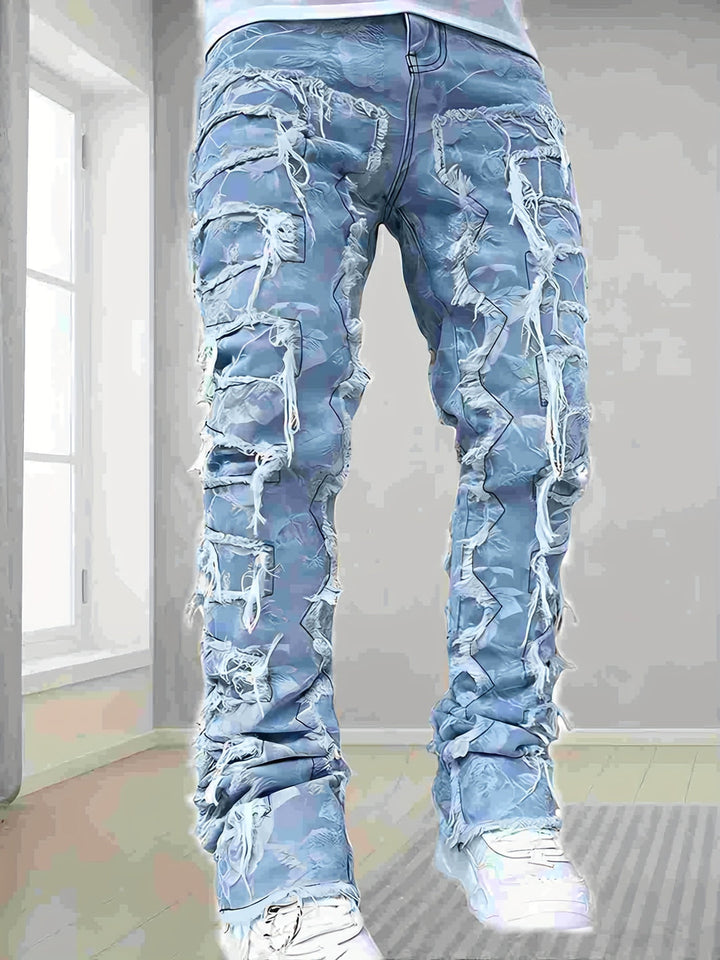 RAFA | SKINNY-FIT DISTRESSED JEANS
