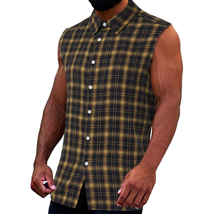 FINN | SLEEVELESS CHECKERED SHIRT