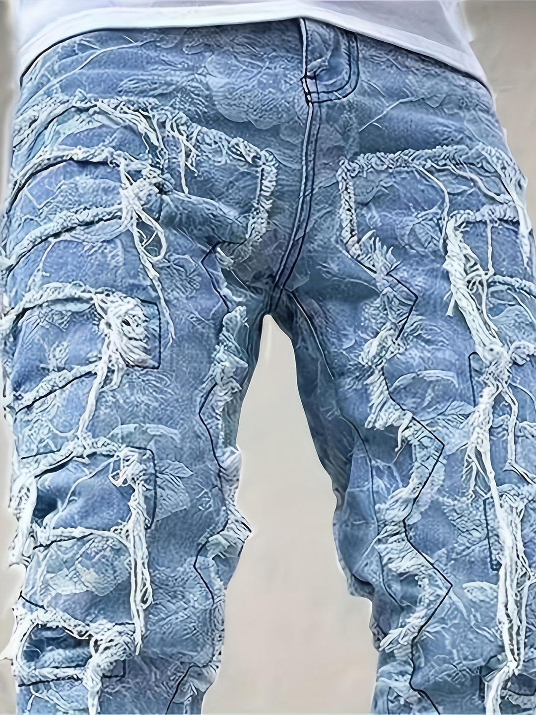 RAFA | SKINNY-FIT DISTRESSED JEANS