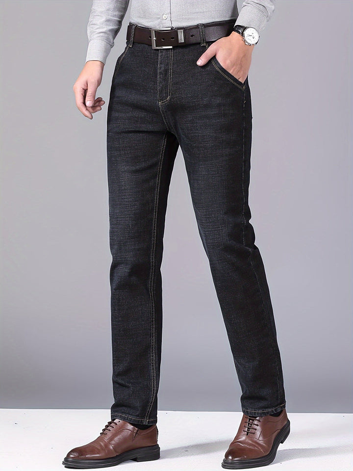 OWEN | MEN’S WIDE-LEG WASHED DENIM JEANS
