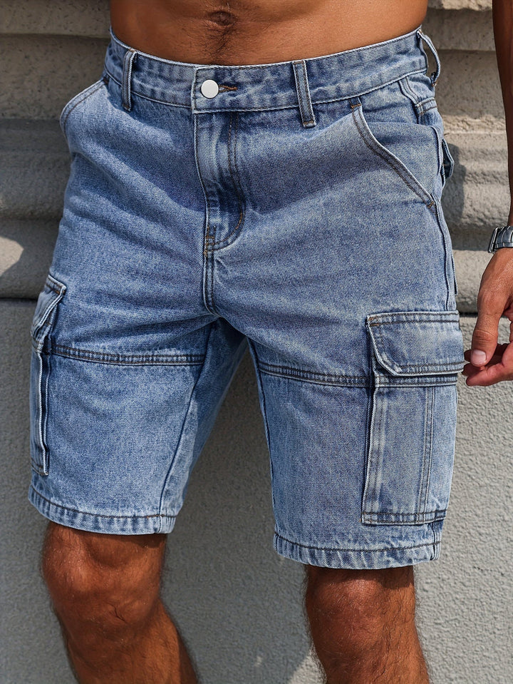 EDWARD | MEN’S BLUE DENIM SHORTS