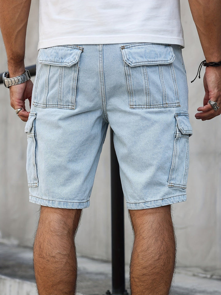EDWARD | MEN’S BLUE DENIM SHORTS