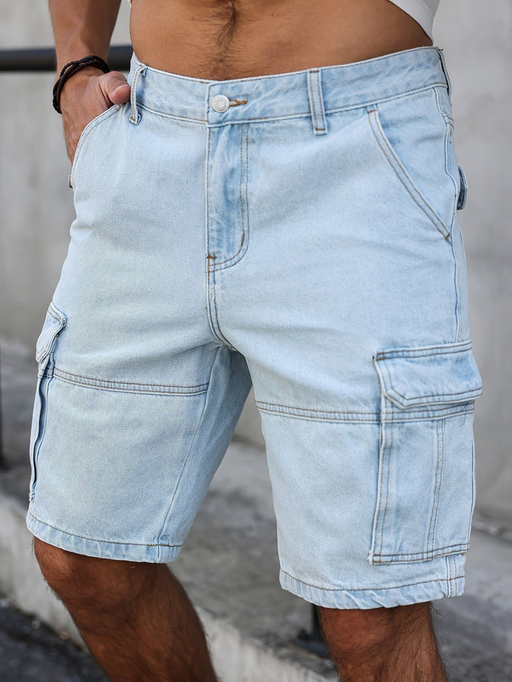 EDWARD | MEN’S BLUE DENIM SHORTS