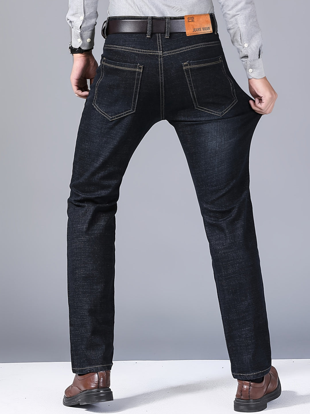OWEN | MEN’S WIDE-LEG WASHED DENIM JEANS