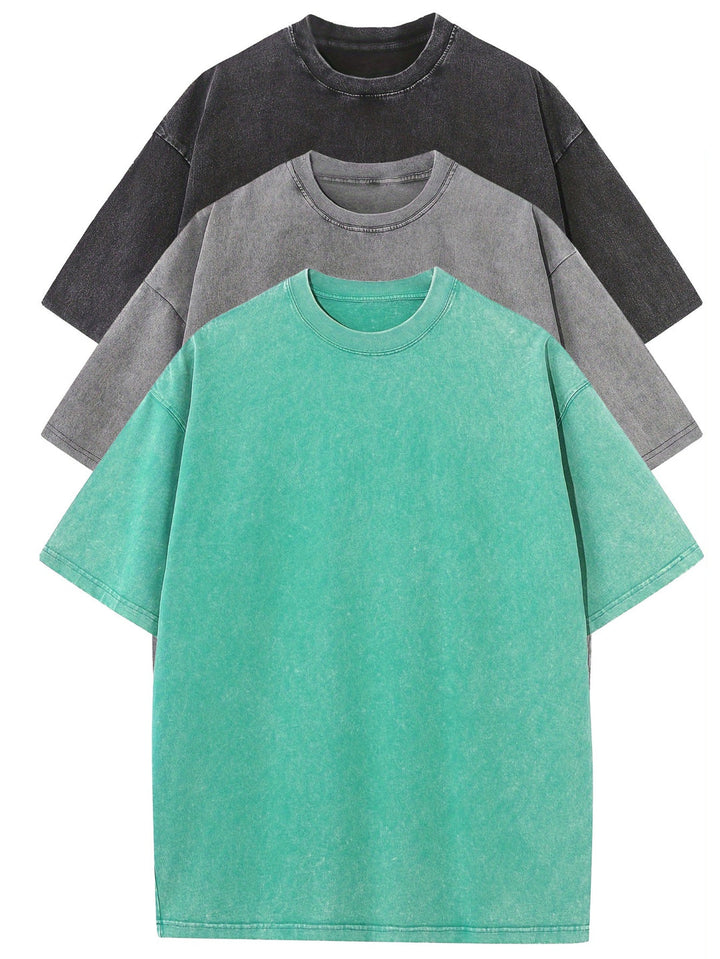 3 TEES | MEN’S COTTON T-SHIRT SET (PACK OF 3)
