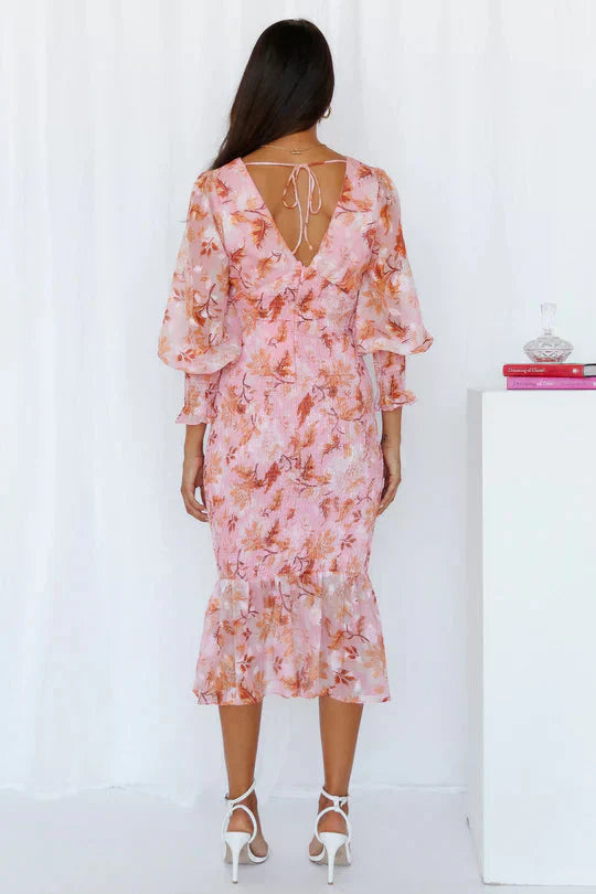 JASMINE | FLORAL MIDI DRESS