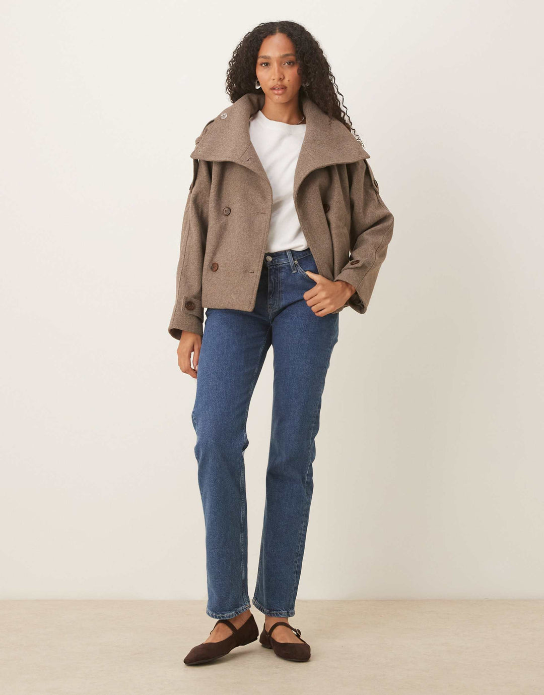 CLAIRE | CITYLIGHT CROPPED TRENCH COAT