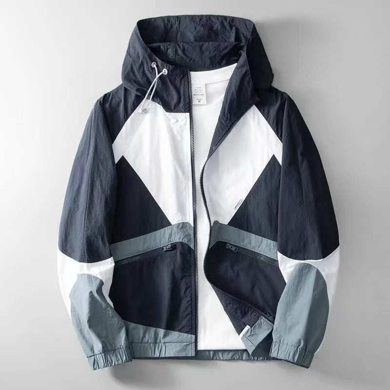 ARIEL | COLOUR-BLOCK RAIN JACKET