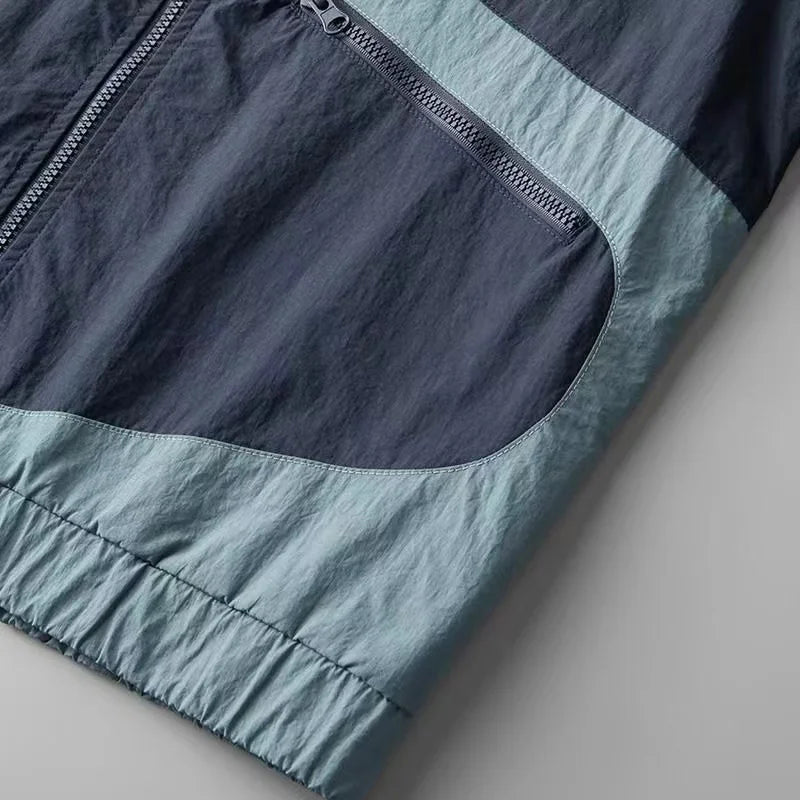 ARIEL | COLOUR-BLOCK RAIN JACKET