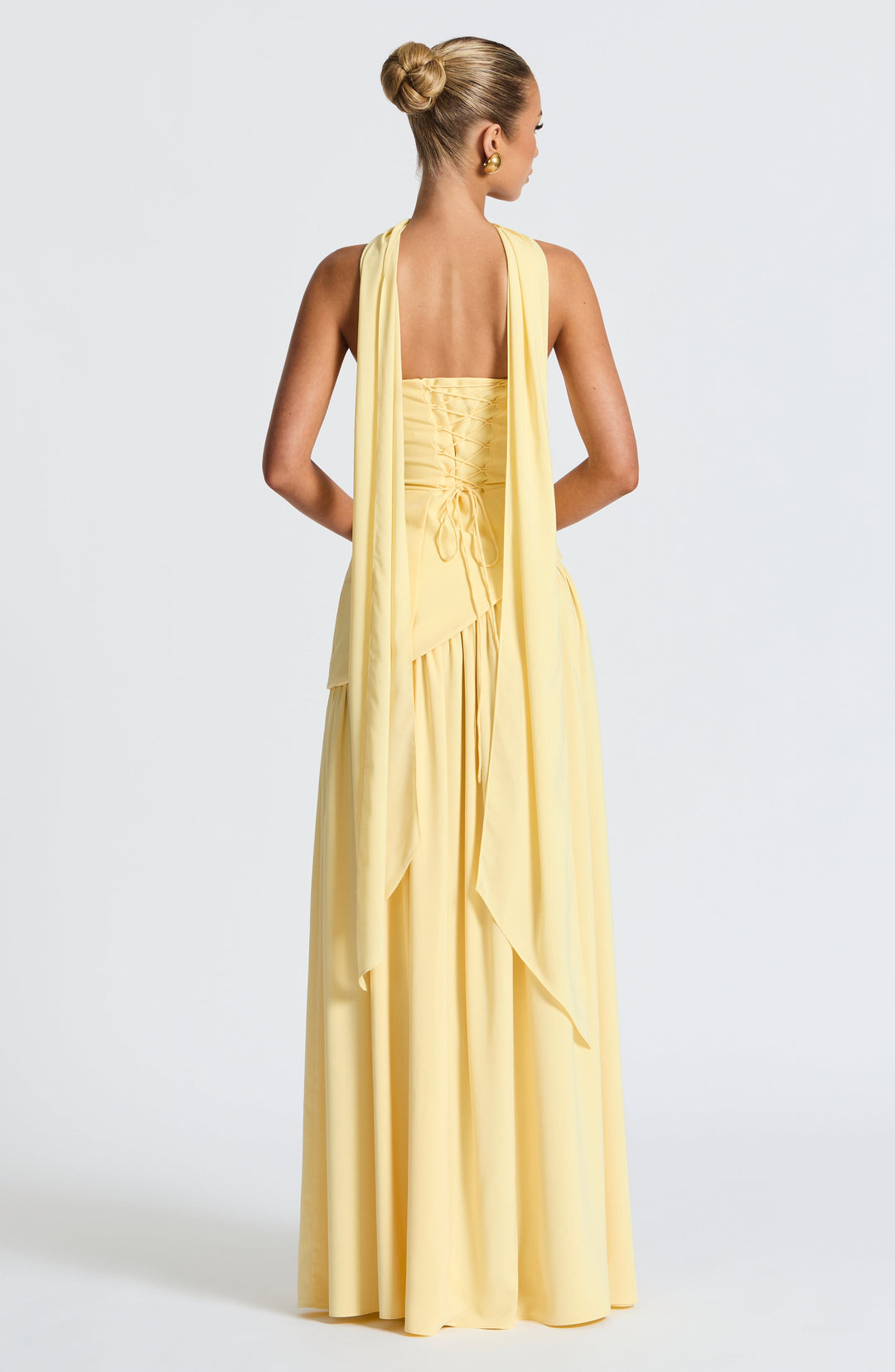 WENDY | ELEGANT BACKLESS PLEATED MAXI DRESS