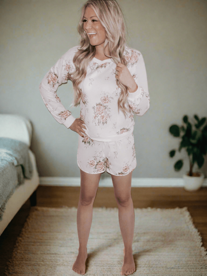 HEIDI | MODERN FLORAL TWO-PIECE SHORT SET