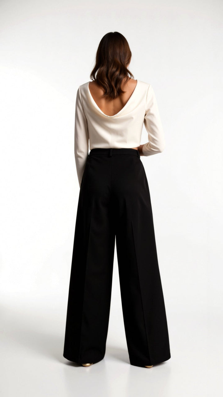 CECILLE | TAILORED WIDE-LEG TROUSERS