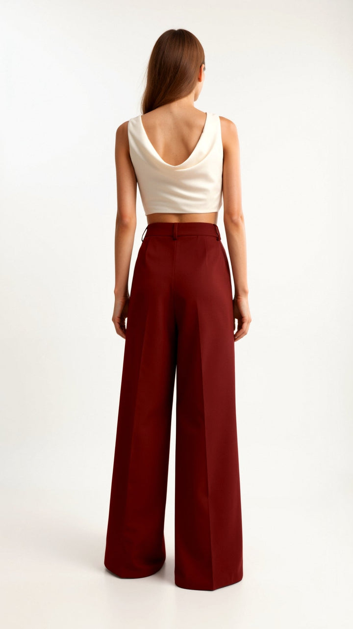 CECILLE | TAILORED WIDE-LEG TROUSERS