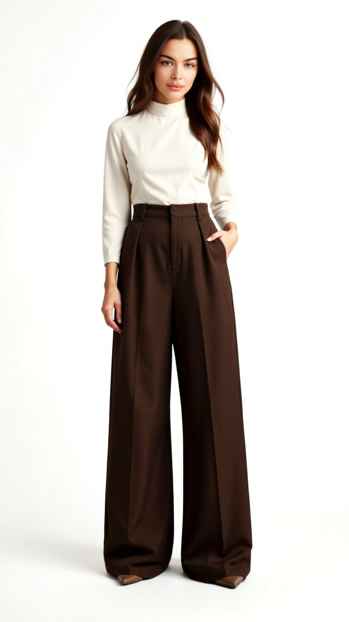 CECILLE | TAILORED WIDE-LEG TROUSERS