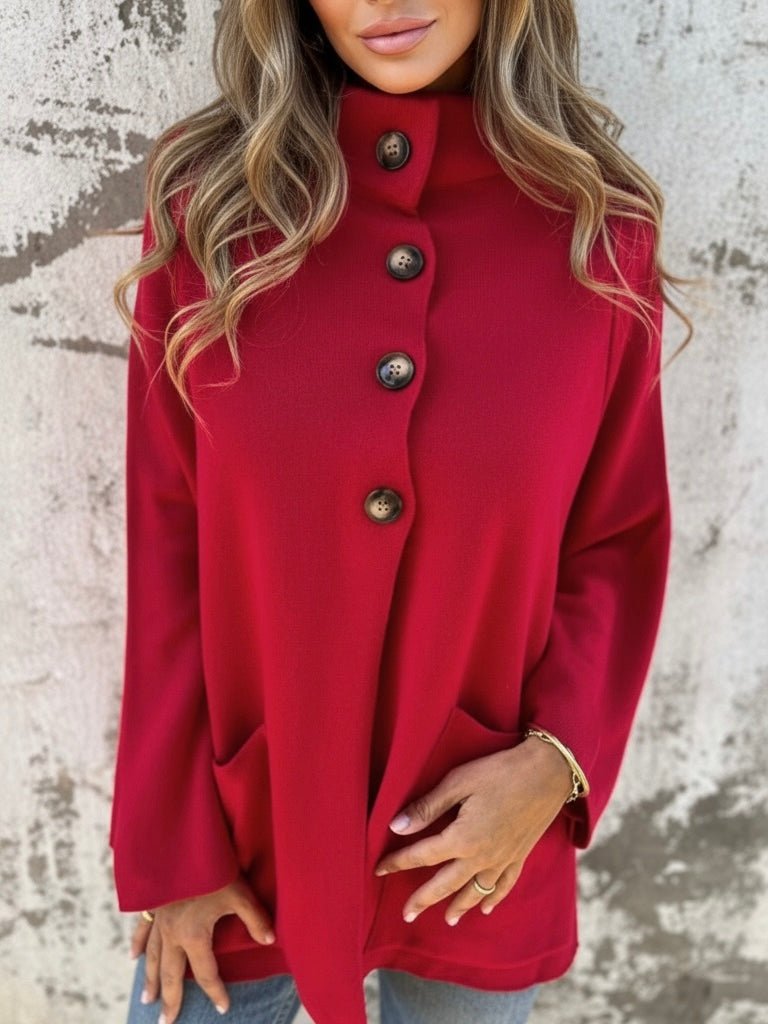 VIOLA | RED CAPE JACKET