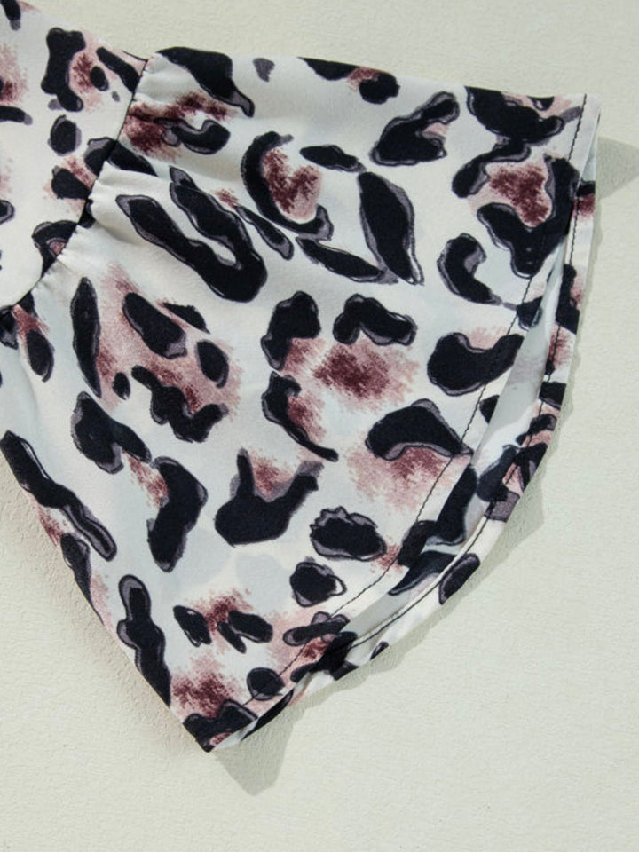 MISSY | LEOPARD TIERED TUNIC DRESS