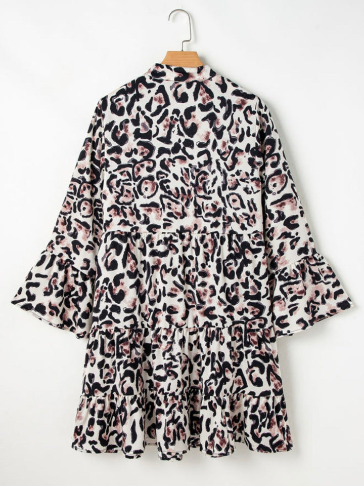 MISSY | LEOPARD TIERED TUNIC DRESS